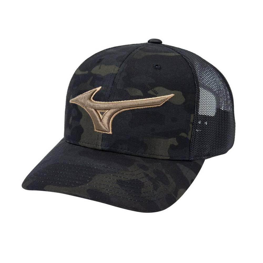 Mizuno Diamond Trucker - Bayan Şapka - Siyah Camo Türkiye (LAFRZJ-158)